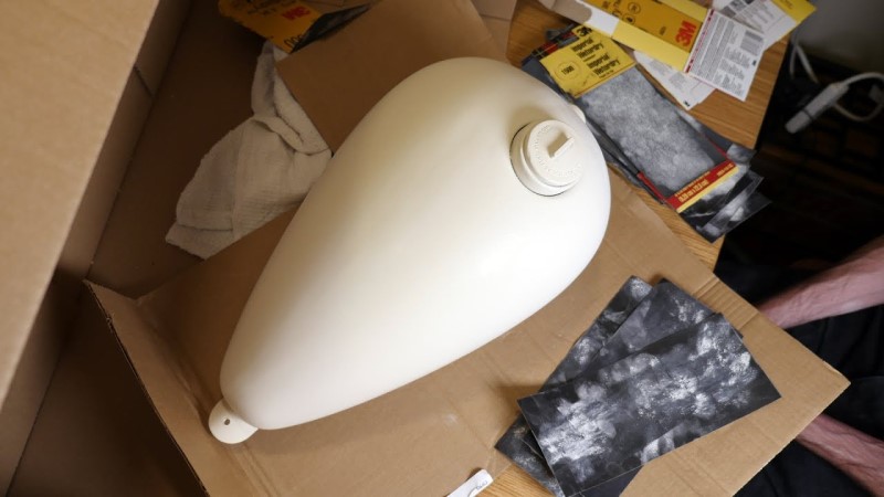 How to paint a motorcycle tank