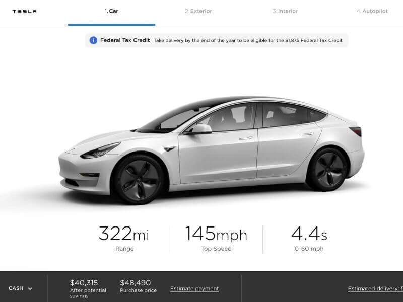 The Range of A Tesla