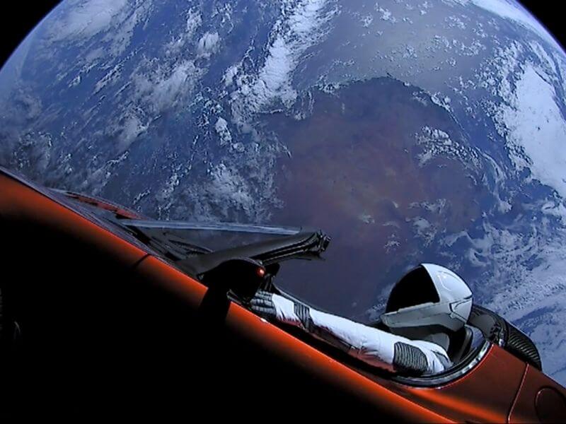 The Tesla in Space