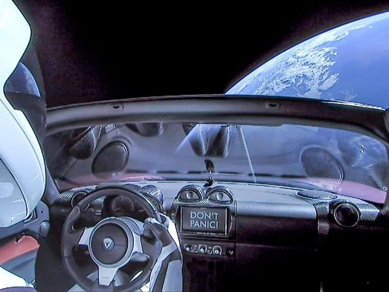 The Tesla in Space