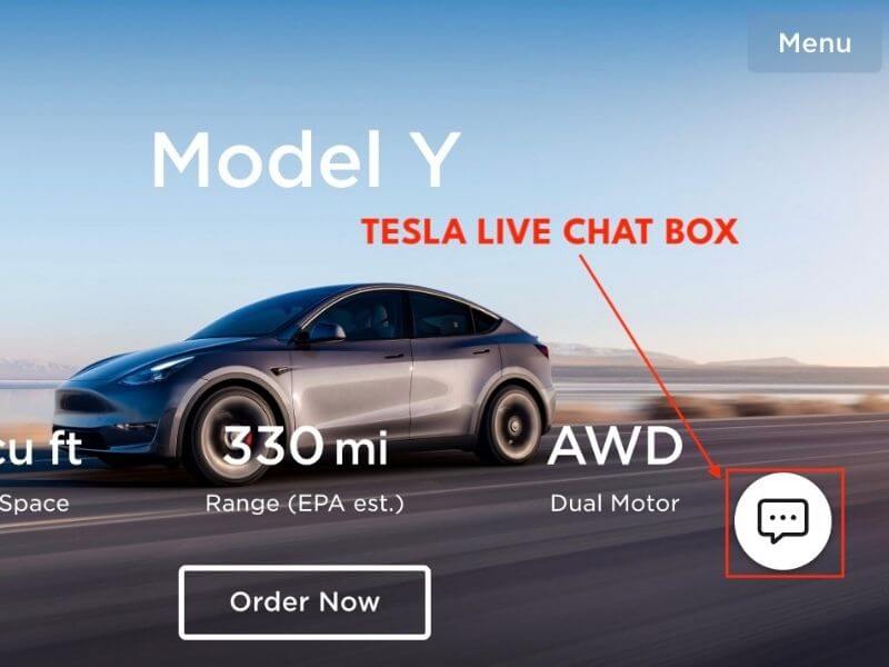 Tesla have live chat