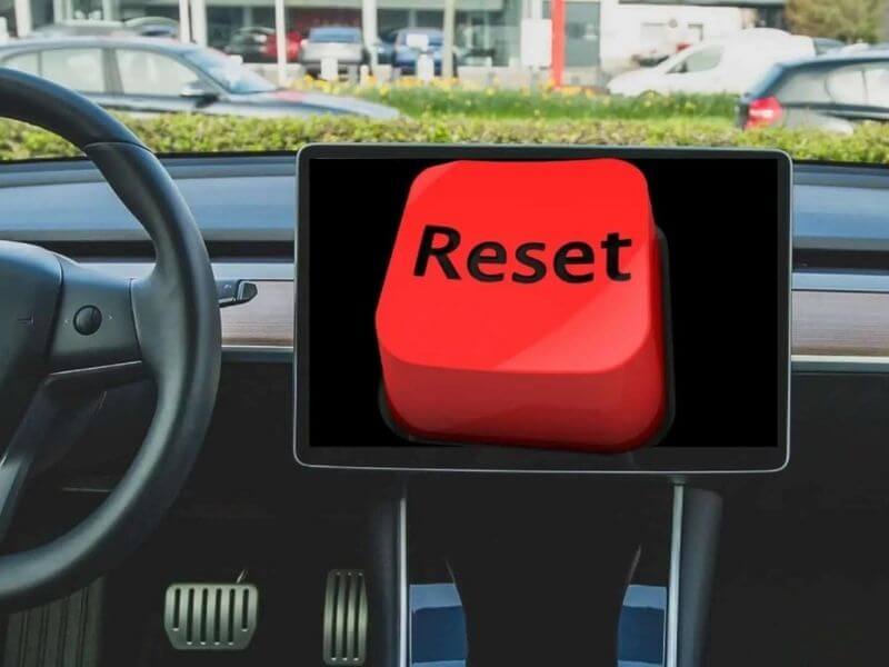 restart Tesla screen