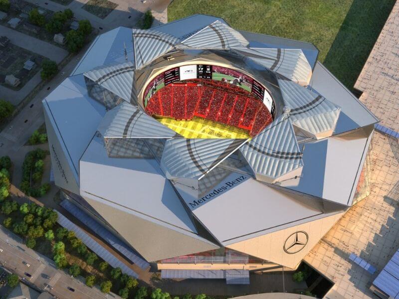Mercedes Benz Stadium Built